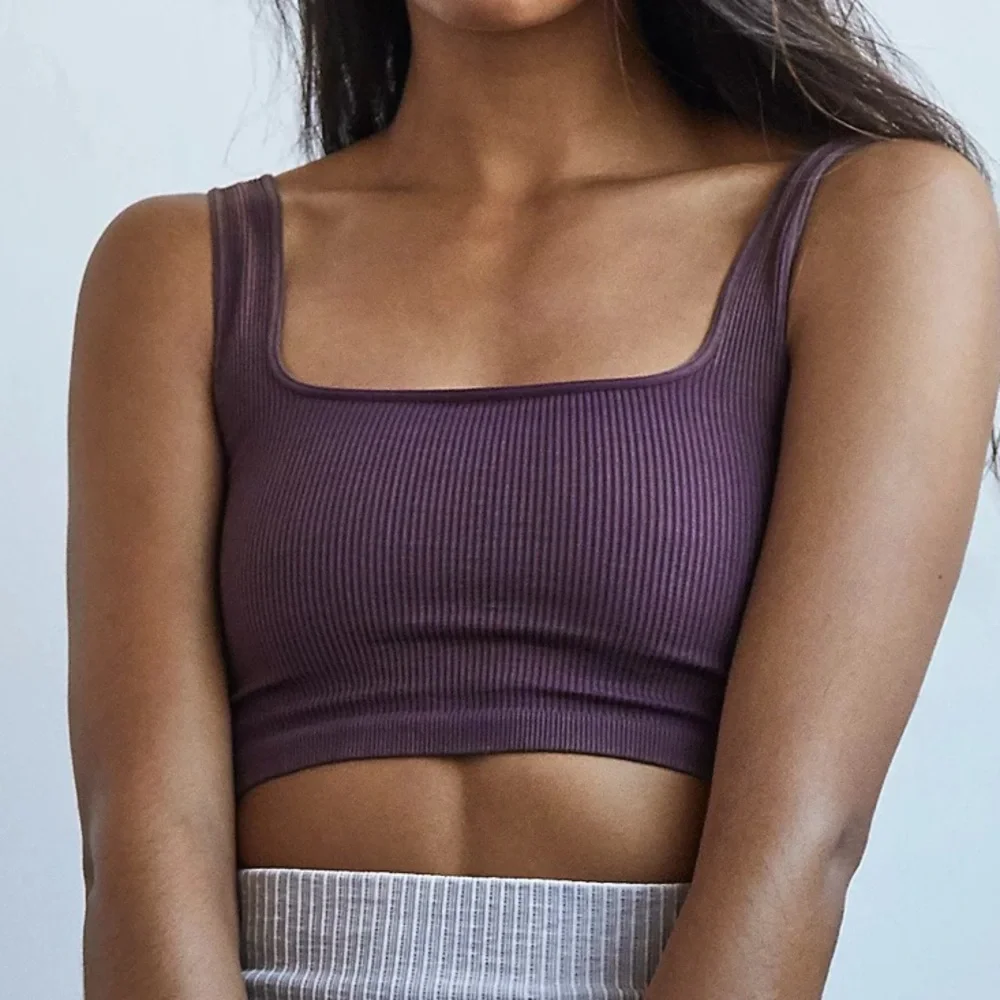 🌺free people happiness run square neck crop